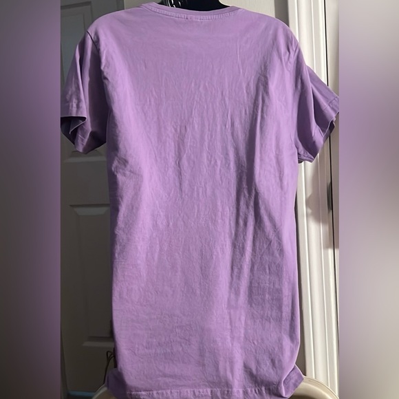 🏝️ LIKE NEW “OCEAN ISLE” 100% COTTON PURPLE SEA TURTLE V-NECK TSHIRT Women’s 1X - Picture 6 of 9